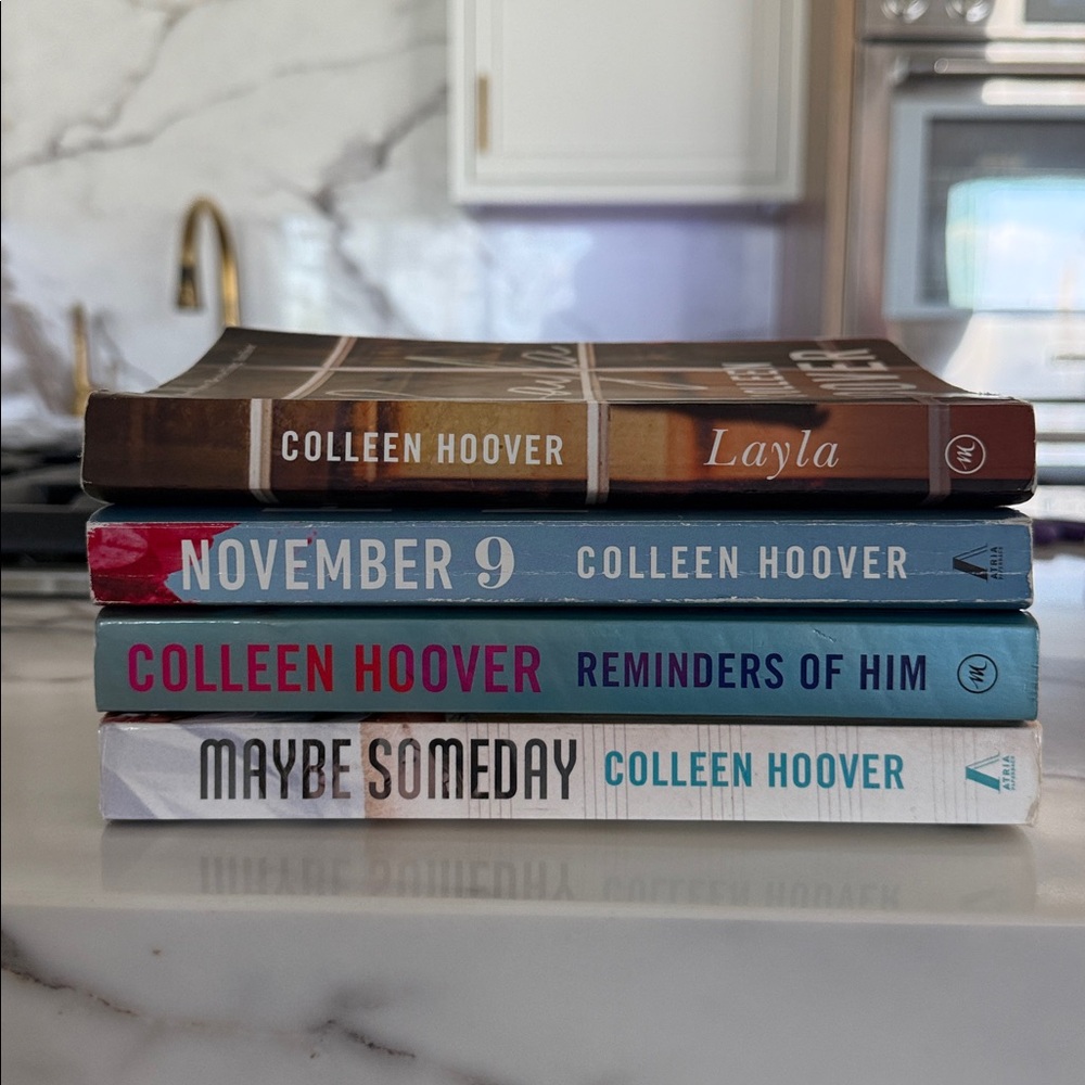 Colleen Hoover books all well broke in and ready for another reader!